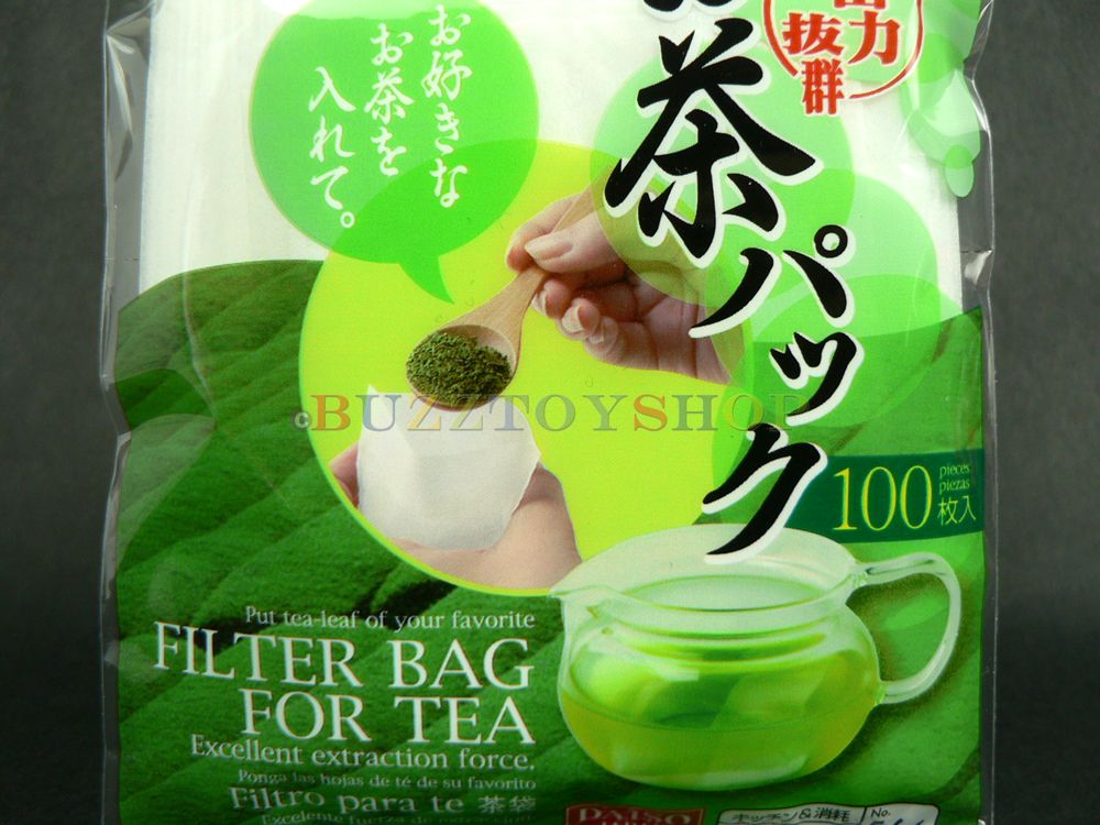 DAISO LOT 5 PACKS EMPTY LOOSE LEAF TEA FILTER BAG M 9.5X7CM MADE IN